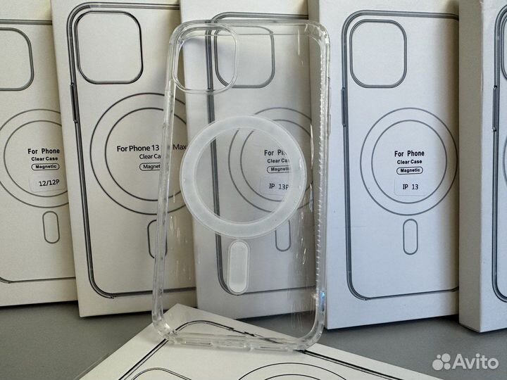 Чехлы для iPhone с поддержкой MagSafe прозрачный