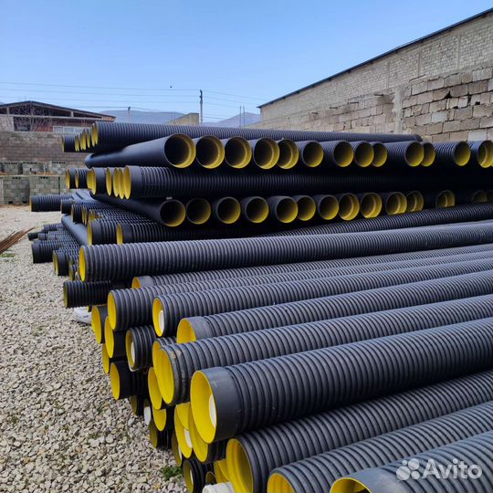 Гофрированные канализационные и дренажные трубы