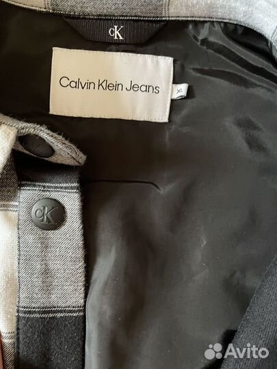 Рубашка куртка calvin klein унисекс утепленная xl
