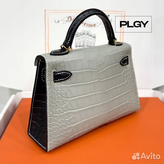 Изысканная мини-сумка из кожи аллигатора Hermes