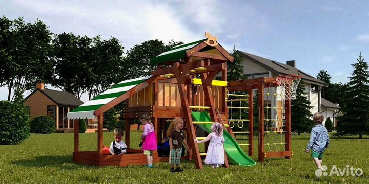 Детский уголок (домик + песочница) с доставкой