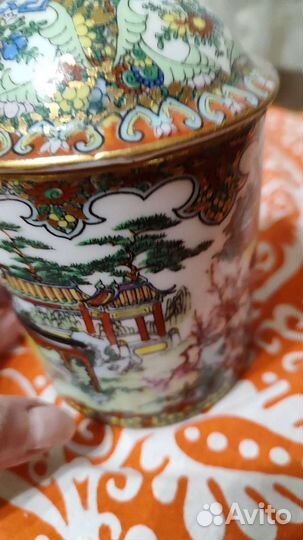 Кружка чайная, Китай Guangznou,ручная роспись