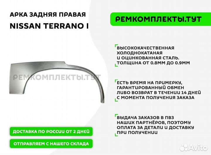 Арка задняя правая Nissan Terrano I
