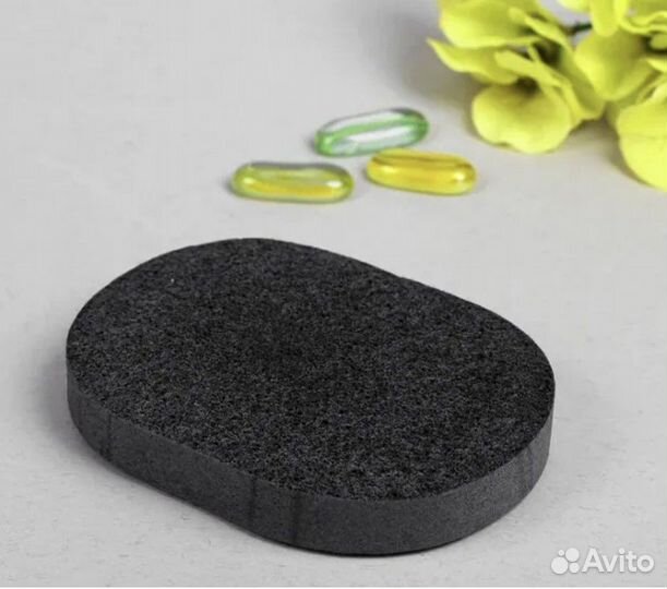 Спонж для умывания овальный, влажный