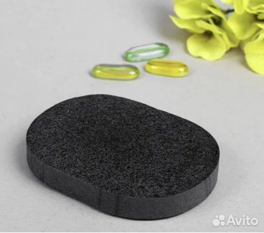 Спонж для умывания овальный, влажный