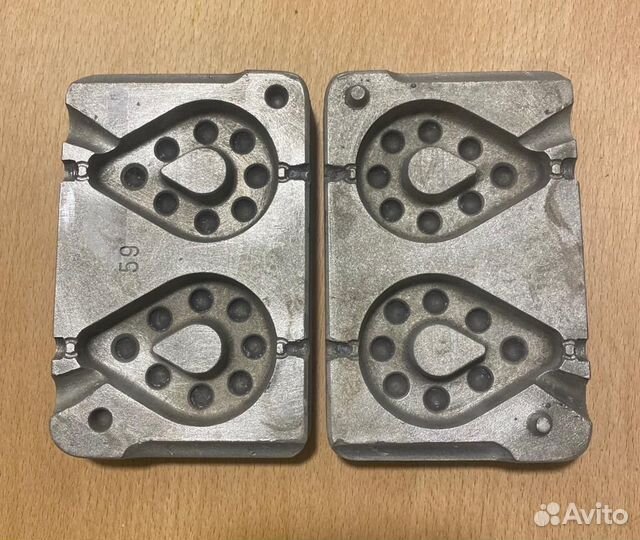 Формы для литья рыбаловных грузил