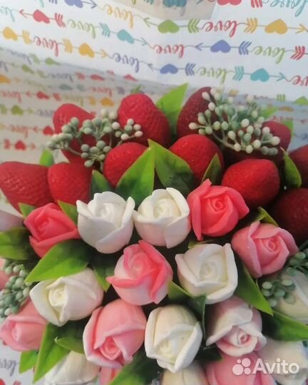 Букет цветов из мыла