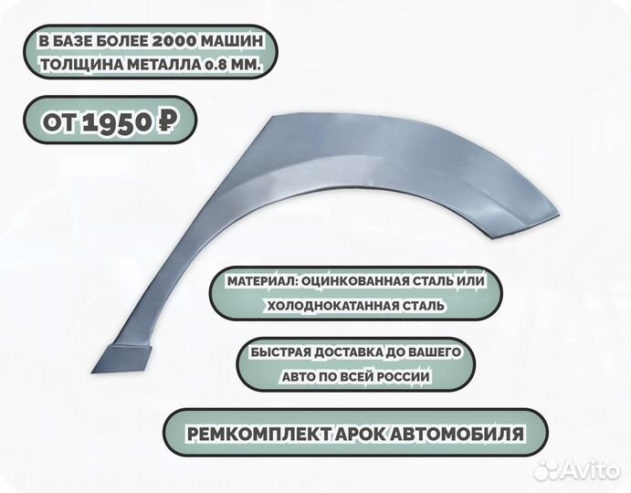 Ремкомплект арок на все авто