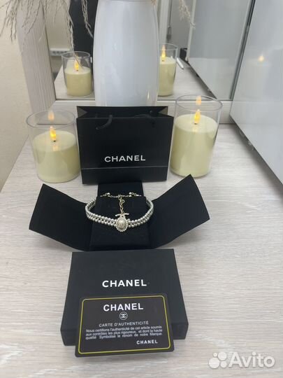 Чокер из жемчуга chanel