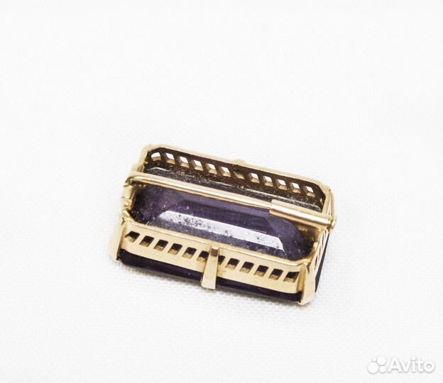 Брошь золото 583 проба, звезда, александрит,вес 10