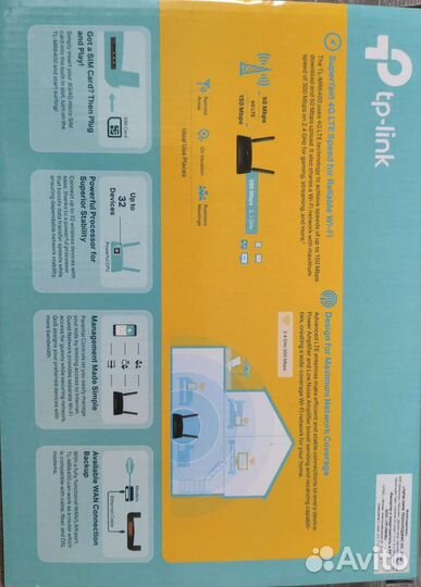 300 Mbps Wi-Fi 4G LTE Роутер Tp-link TL-MR6400