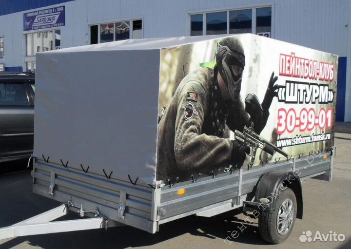 Тент на легковой прицеп