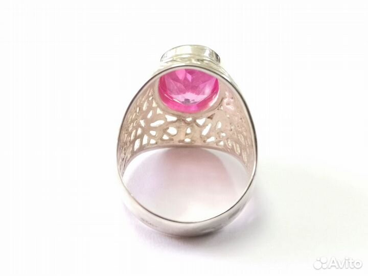 Серебряное кольцо перстень с корундом СССР