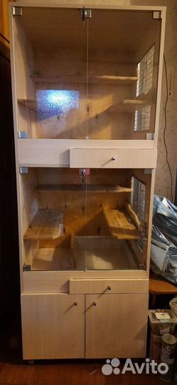 Витрина для грызунов: шиншилл, дегу, белок