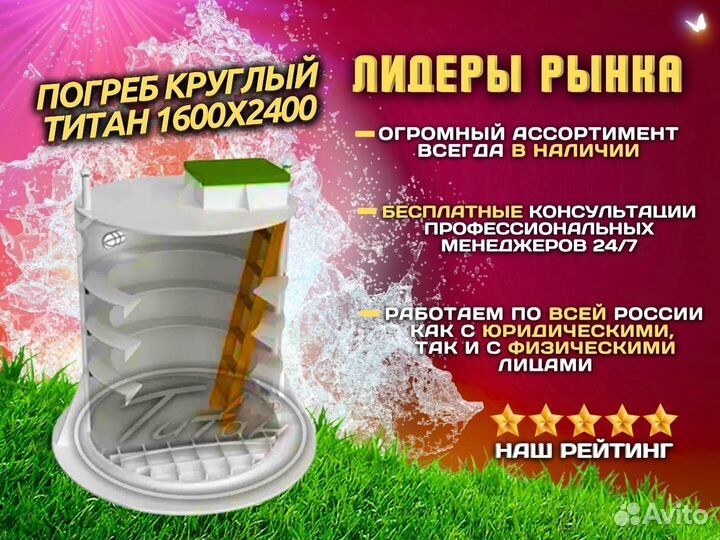 Пoгpeб кpуглый Tитaн