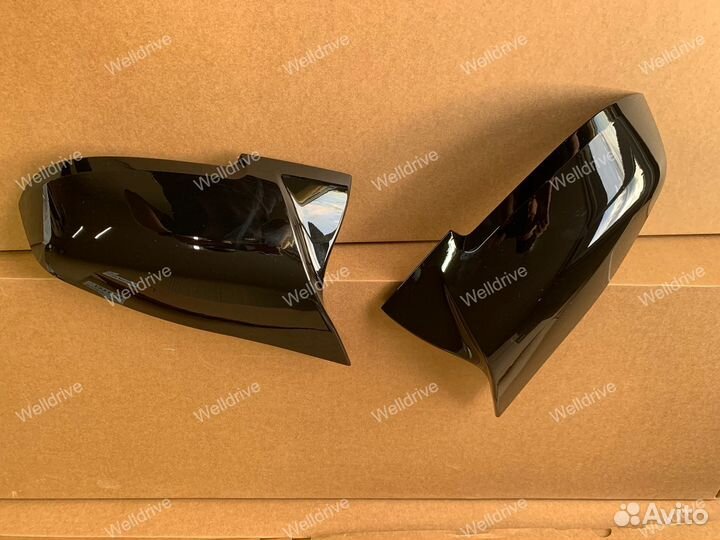 Крышки зеркал BMW F30 М дорест черный глянц тюнинг