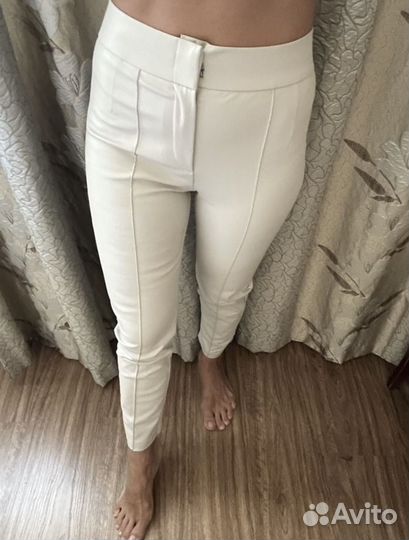 Кожаные брюки Zara