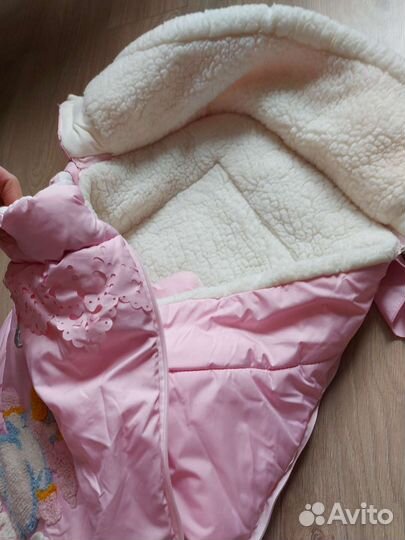 Конверт на выписку зимний для девочки