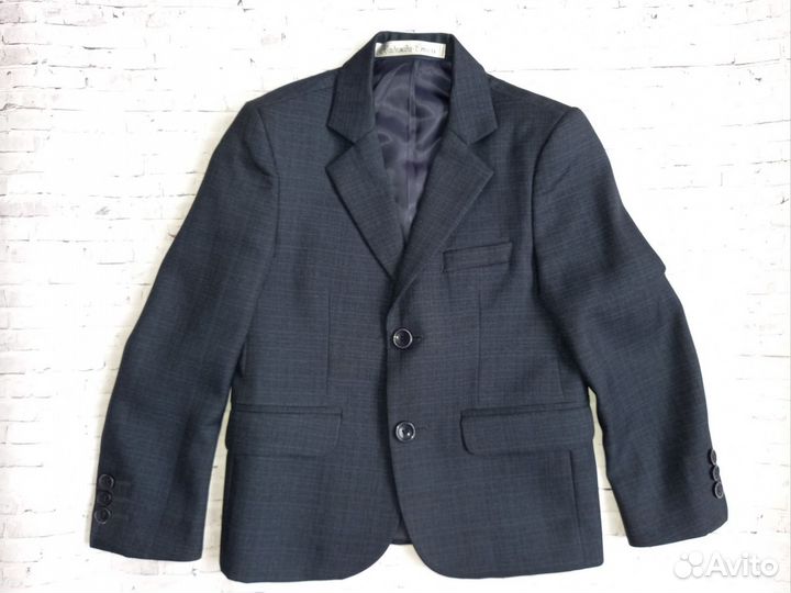 Школьный костюм для мальчика 122 синий