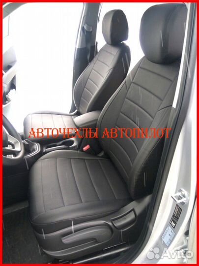 Чехлы Автопилот Hyundai Creta 2 из экокожи чёрные