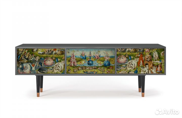 Тв-тумба T4 - Антрацит - The Garden