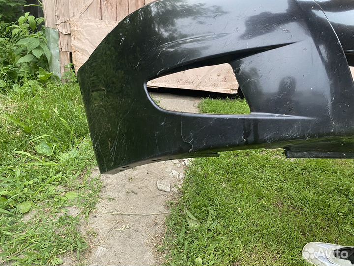 Передний бампер priora 2 черная пантера