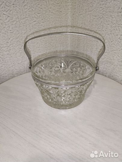 Конфетница с ручкой СССР