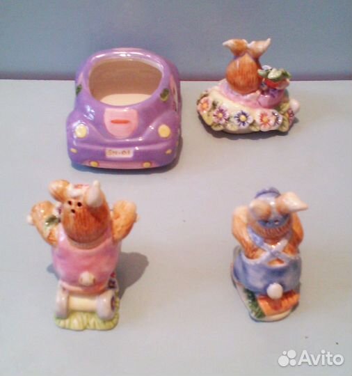 Набор для специй и сахарница Кролики