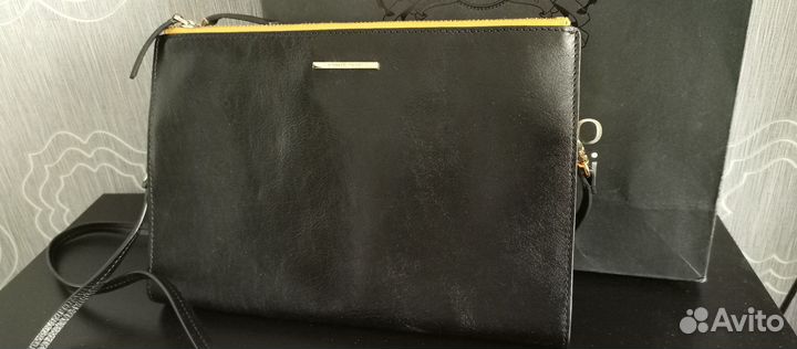 Сумка женская клатч кожаная
