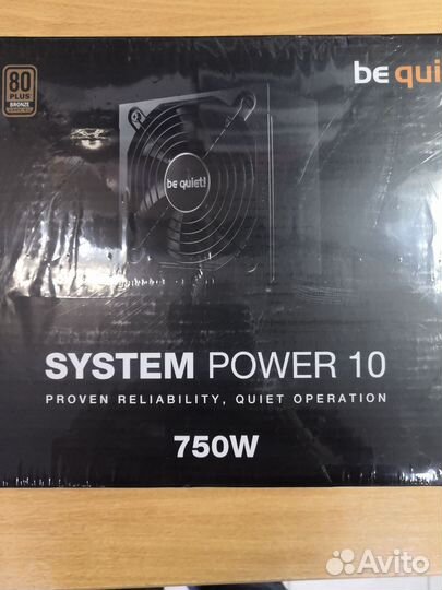 Бп 750W be quiet System power 10 bn329