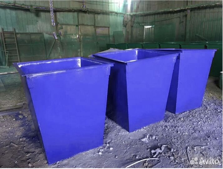 Мусорный контейнер 750л. Синий