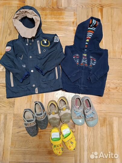 Пакет вещей и обуви на мальчика 1-2 года