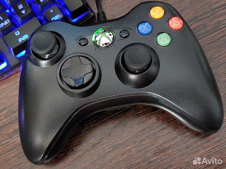 Геймпад xbox 360 проводной