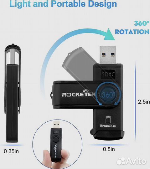 Rocketek устройство чтения карт памяти SD