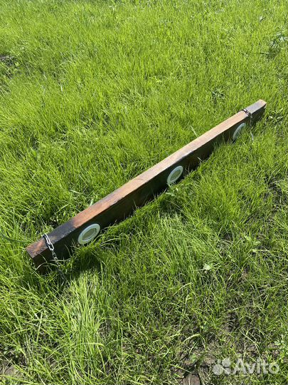 Люстра потолочная в стиле лофт из массива дерева