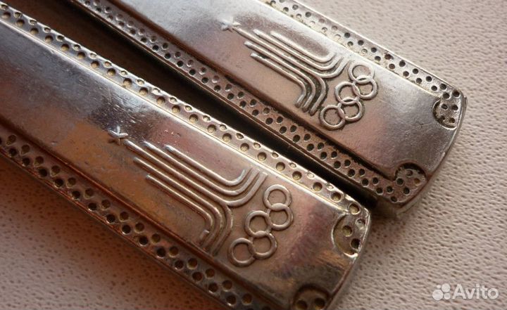 Набор, Ножи нержавейка с символом олимпиады-80