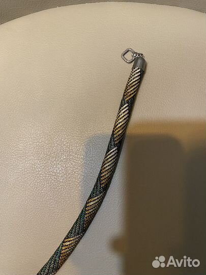 Колье из чешского бисера