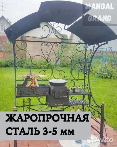 Мангал с крышей