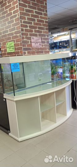 Аквариум полусфера с тумбой 650 литров