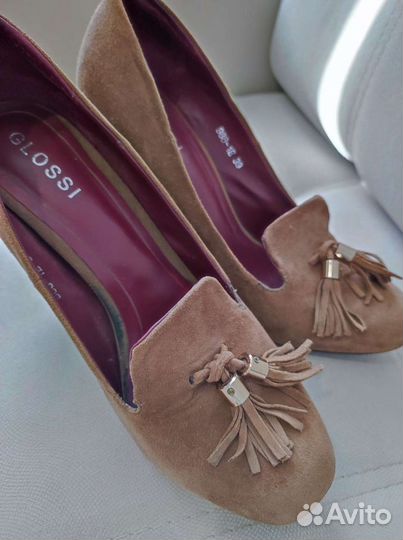 Туфли 39р натуральная замша