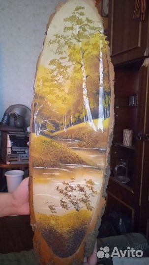 Картина из дерева ручная работа