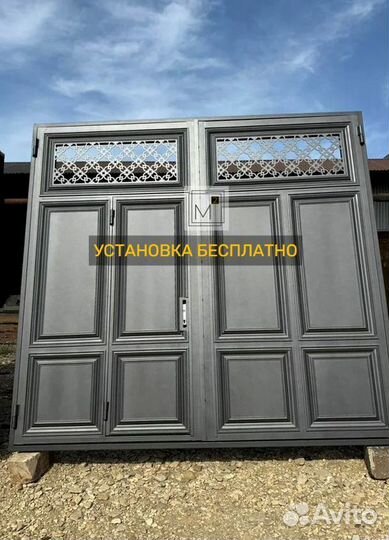 Ворота в Махачкале с узорами на заказ