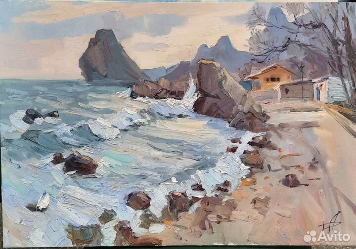 305 Симеиз. Скала Дива, художник - Анна Давыдченко