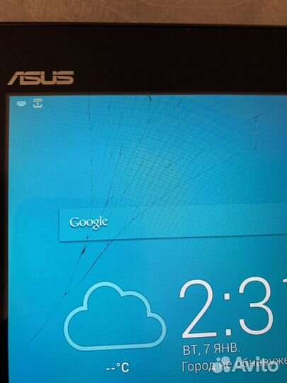 Asus K014 (треснул экран) на работе не сказывается