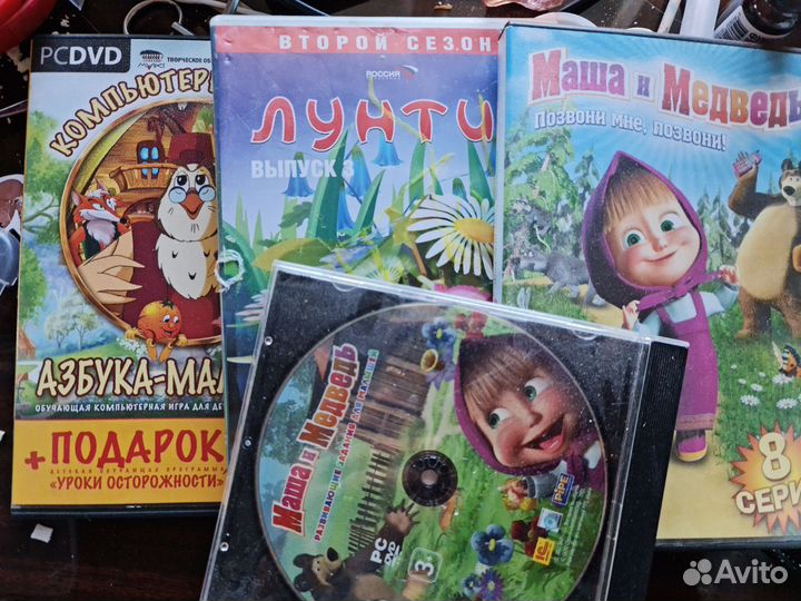 Отдам диски с мультиками