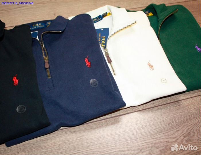 Polo Ralph Lauren джемпер полузамок черный (Арт.25049)