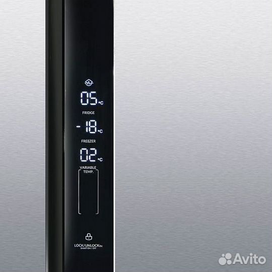 Холодильник Ginzzu NFK-610 стальной