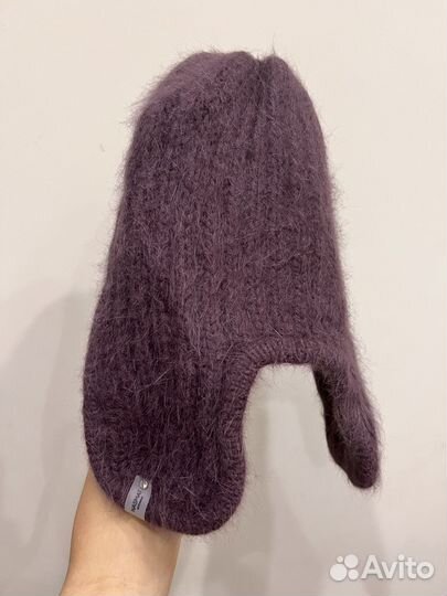 Шапка-ушанка женская из ангоры