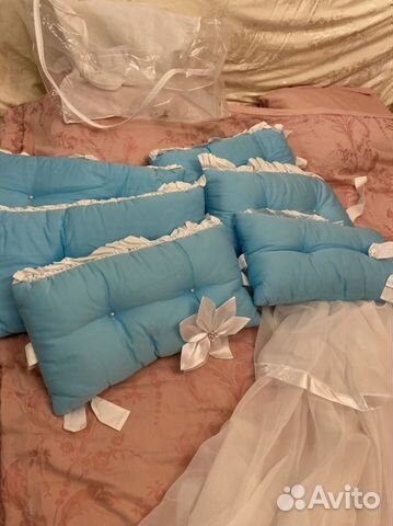 Бортики и балдахин в кроватку