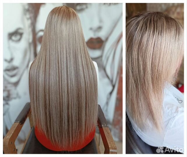 Наращивание волос, коррекция, снятие, перекапсуляц